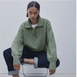 [ZARA]Wool Oversized Polo Sweater